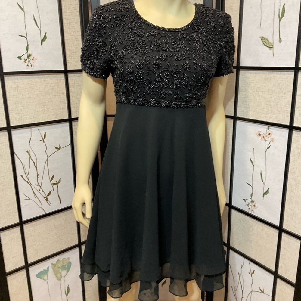 Laurence Kazar New York Vintage Beaded Cocktail Dress
